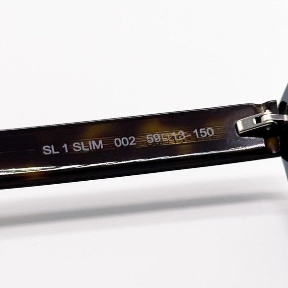 NEW SAINT LAURENT SUNGLASSES SL1 SLIM 002 UNISEX HAVANA SQUARE EYEWEAR SL 1 SLIM - Picture 5 of 7